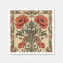 Buscar amapolas servilletas William morris