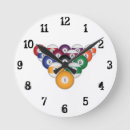 Buscar billares relojes de pared Bolas