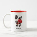 Buscar amor panda tazas Blanco y negro