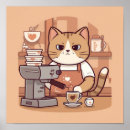 Buscar animal del dibujo animado posters Divertido