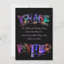 Buscar arco iris de neón invitaciones General y unisex