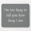 Buscar ocupado alfombrillas de raton Divertido