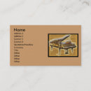 Buscar orquestas tarjetas de visita Músicos