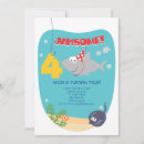 Buscar cuarto invitaciones de cumpleaños Tiburón
