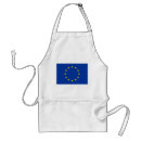 Buscar bandera europea delantales Europeo