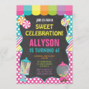 Buscar del caramelo invitaciones Dulce