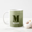 Buscar militares verdes tazas Monograma