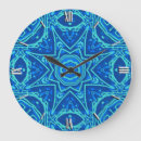 Buscar mandala azul relojes de pared Geométrico
