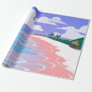 Buscar paisaje marino papel de regalo Fondo