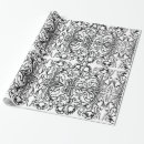 Buscar amapola papel de regalo Blanco y negro