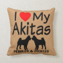 Buscar akita cojines Corazón
