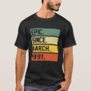 Buscar 31 años de cumpleaños camisetas Fiesta