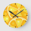 Buscar fruta tropical relojes de pared Cítricos