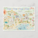 Buscar mapa y bandera postales Retro