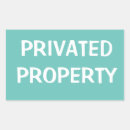 Buscar privado pegatinas Propiedad