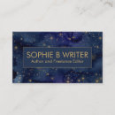 Buscar ciencia ficción tarjetas de visita Escritora