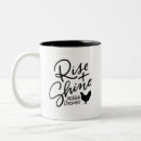 Buscar pollos tazas Tipografía