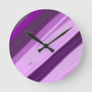 Buscar berenjena relojes de pared Púrpura