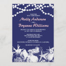 Buscar arrecife de coral invitaciones Azul marino