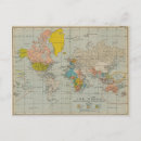 Buscar mapa del mundo vintage postales General y unisex