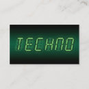 Buscar techno tarjetas de visita Djs