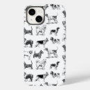 Buscar perro blanco y negro iphone fundas Clásico