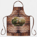 Buscar boda rústico delantales Recién casados