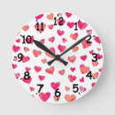 Buscar dibujo del corazón relojes de pared Acuarela