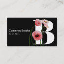 Buscar amapola tarjetas de visita Monograma