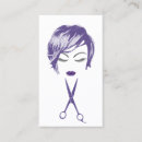 Buscar corte pelo de tarjetas de visita Estilista