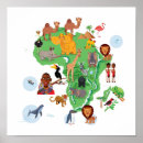 Buscar mapa de áfrica posters Animal