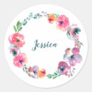 Buscar flores simples pegatinas Acuarela