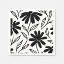 Buscar boho servilletas Negro y blanco