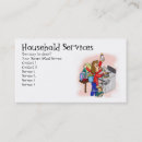 Buscar housecleaning tarjetas de visita Criada
