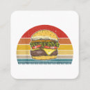 Buscar cheeseburger tarjetas de visita Quemar
