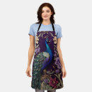 Buscar pavo real delantales Elegante