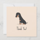 Buscar perro salchicha invitaciones Gracias