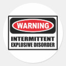 Buscar explosivo pegatinas Signo de advertencia