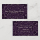 Buscar color morado oscuro de tarjetas de visita General y unisex