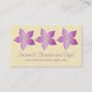 Buscar florece al florista tarjetas de visita Elegante