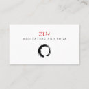 Buscar budismo zen tarjetas de visita Instructor de yoga
