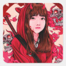 Buscar demon pegatinas Rojo