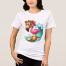 Buscar flamencos rosados camisetas Para ella