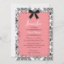 Buscar damasco negro invitaciones Encaje