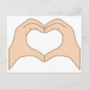 Buscar corazón en manos postales Para ellos