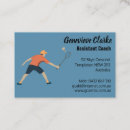 Buscar badminton tarjetas de visita Entrenador