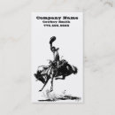 Buscar vaquera tarjetas de visita Caballo