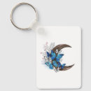 Buscar media luna llaveros Azul