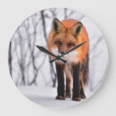 Buscar zorro relojes de pared Fauna