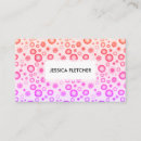 Buscar modelo rosado tarjetas de visita Para ella